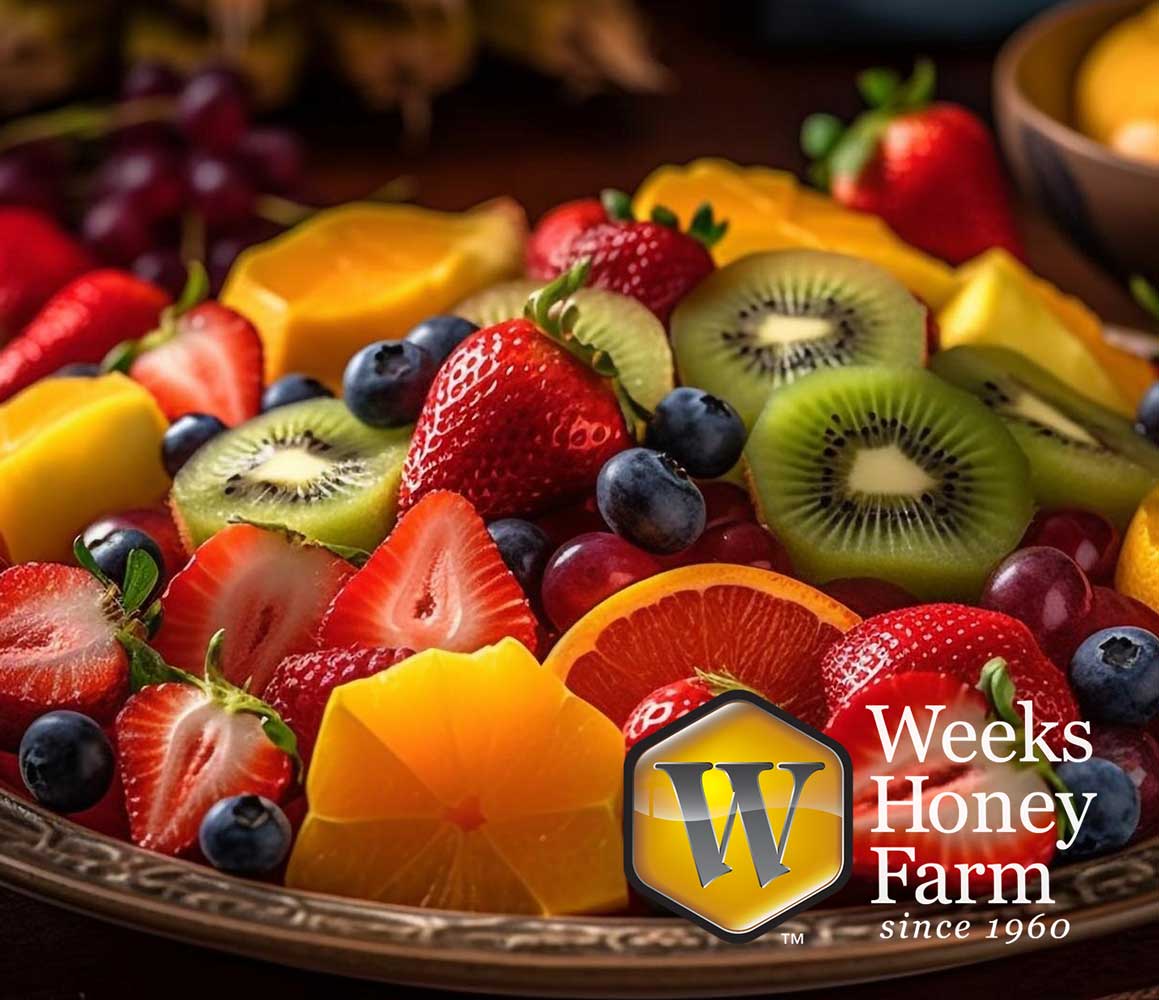 Summer Fruit Salad with Cinnamon Honey