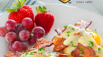 Get Started Right with Baked Honey Bacon Benedict in the Morning