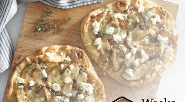 Fall Favorite, Naan Pizza with Honeyed Pears