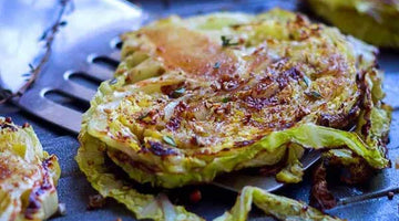 Balsamic, Honey Roasted Cabbage Steaks