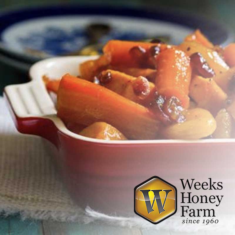 Rosh Hashanah Tzimmes with Honey and Kneidlach