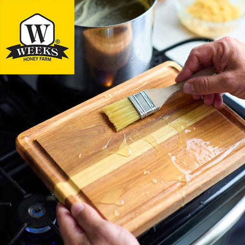 Pure beeswax makes the best natural seal for cutting boards. Let us teach you how, with this how-to-guide using Weeks Honey Farm Beeswax today!&nbsp;
