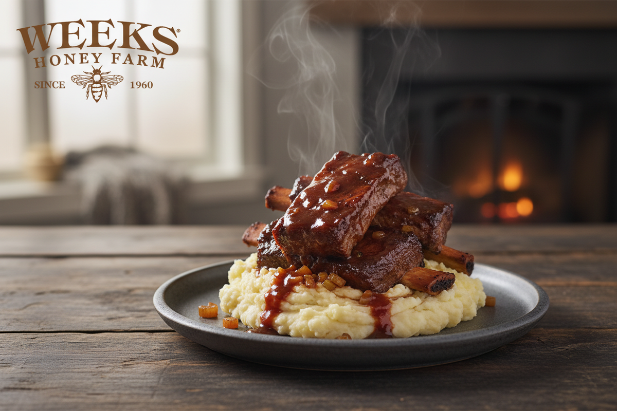 Buckwheat Honey BBQ Braised Short Ribs | Oven Recipe – Weeks Honey Farm