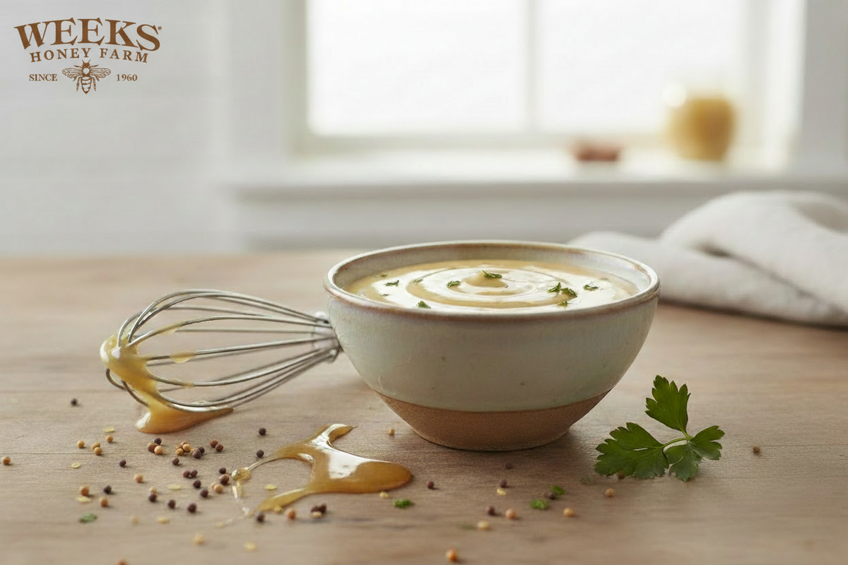 Creamy Homemade Honey Mustard Dressing