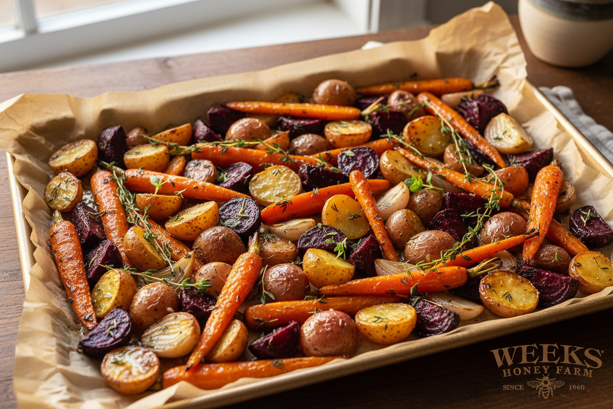 Honey Herb Roasted Root Vegetables