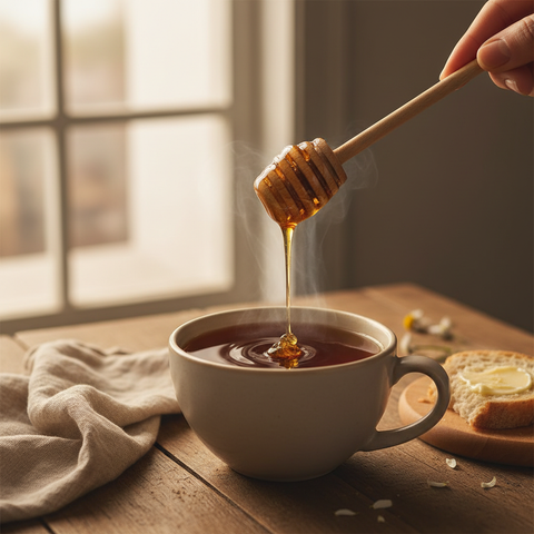 Raw Honey for Tea | Natural Tea Sweetener | Weeks Honey Farm