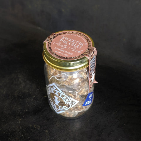Sweetie Pie Chai Party Pack 25 Sachets in Pint Jar | | Tea Bags from Piper and Leaf Tea Co.