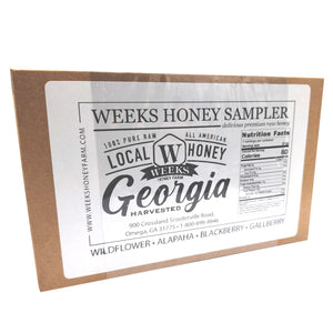 Local Georgia Sampler Box- Bears, 2 Ounce x 4 - Honey - Only $14.99! Order now at Weeks Honey Farm