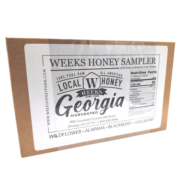 Local Georgia Sampler Box- Bears, 2 Ounce x 4 - Honey - Only $14.99! Order now at Weeks Honey Farm