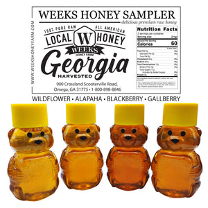 Local Georgia Sampler Box- Bears, 1.5 Ounce - Premium Honey from Weeks Honey Farm - Just $14.99! Shop now at Weeks Naturals | Weeks Honey Farm