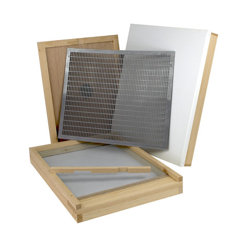 8 Frame Hive Base Kit – Amish-Made Telescoping Top, Inner Cover, Screened Bottom & Queen Excluder (No Assembly Needed) | Weeks Honey Farm