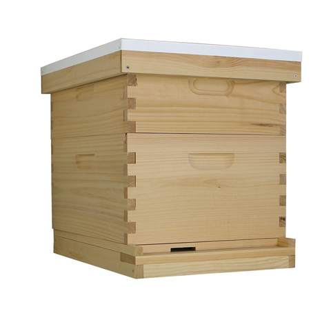 Amish-Made 10 Frame Beehive - (1)Deep & (1)Medium | | Full Hive from Galena Farms