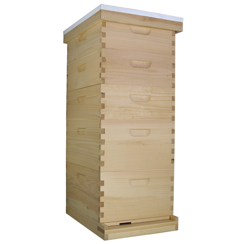 Amish-Made 10 Frame Beehive - (2)Deeps & (3)Mediums | | Full Hive from Galena Farms