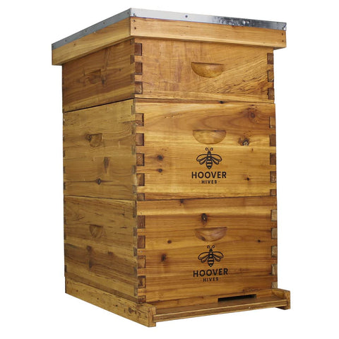 Wax-Coated 10 Frame Beehive - (2)Deeps & (1)Medium | | Full Hive from Galena Farms