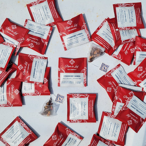 Strawberry Shindig Case of Tea Bag Envelopes- 50ct | | Tea Bag from Piper and Leaf Tea Co.