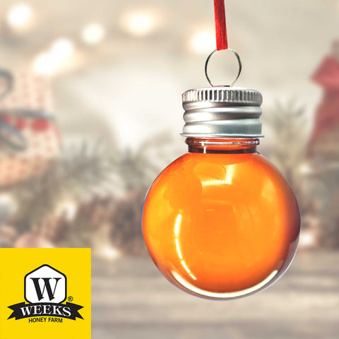 HO, HO, HONEY! Weeks Christmas Honey Ornaments; 3 oz