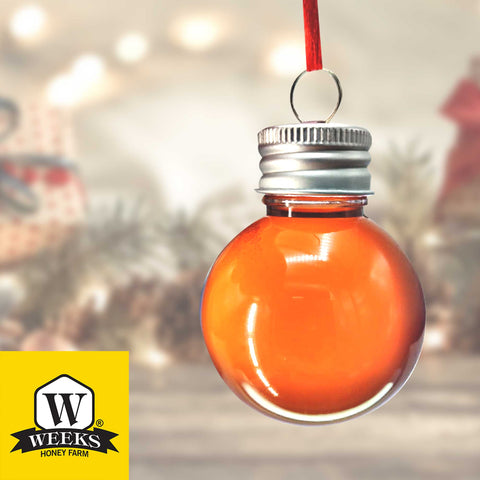 HO, HO, HONEY! Weeks Christmas Honey Ornaments; 3 oz