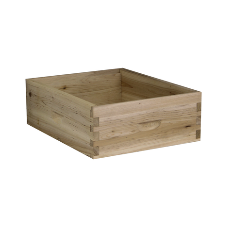10 Frame Medium Honey Super Box w/ Dovetail Joints (Fully Assembled w/ Frames and Foundations)