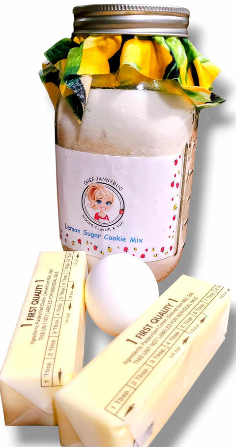 Lemon Sugar Cookie Mix - Easy Homemade Tart Lemon Cookies, Makes 40 - Weeks Honey Farm