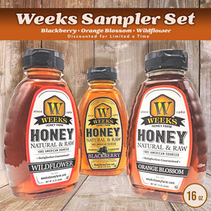 Taste of Weeks 3 Pack (16 oz Samplers) - Premium Food Items from Weeks Naturals | Weeks Honey Farm - Just $29.99! Shop now at Weeks Naturals | Weeks Honey Farm