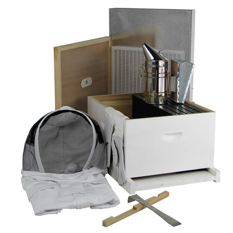 NuBee 10 Frame Starter Beehive Kit - Includes 1 Hive Body & Accessories | Default Title | Full Hive from Galena Farms