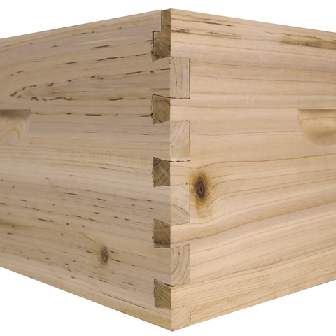 10 Frame Deep Brood Box w/ Dovetail Joints (Unassembled w/ Frames and Foundations) | | Hive Bodies And Supers from Galena Farms
