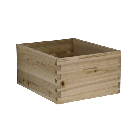 10 Frame Deep Brood Box w/ Dovetail Joints (Unassembled w/ Frames and Foundations) | | Hive Bodies And Supers from Galena Farms