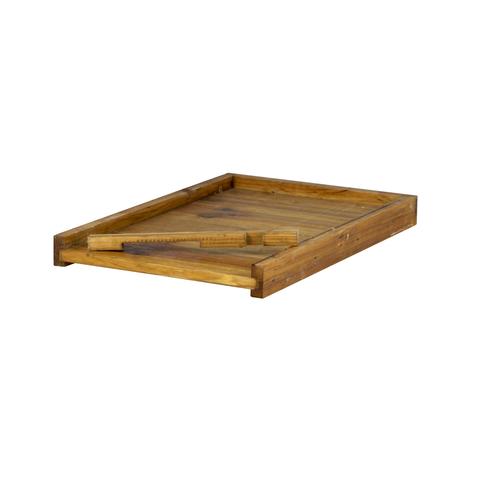 Hoover Hives Wax-Coated 10-Frame Langstroth Solid Bottom Board with Entrance Reducer