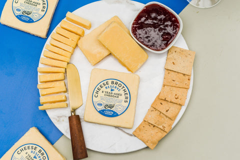 8-Year-Aged Cheddar from Wisconsin - Reserve Cheese - Only $12.95! Order now at Weeks Honey Farm Fast shipping and excellent customer service.