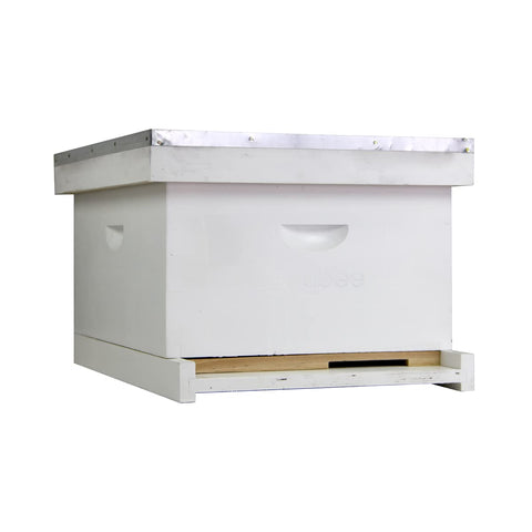 Nubee 10 Frame Beehive - (1)Deep & (0)Mediums | Painted and Assembled | Full Hive from Galena Farms