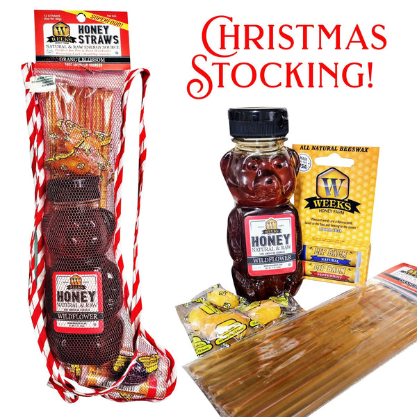 Weeks Honey Christmas Stocking Gift - Gift Box - Only $19.99! Order now at Weeks Honey Farm