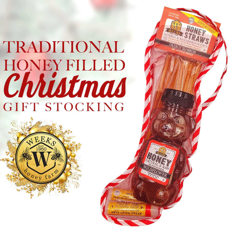 Weeks Honey Christmas Stocking Gift Gift Box from Weeks Honey Farm, Inc. http://www.WeeksHoneyFarm.com