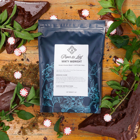 Minty Midnight Pound Bag - 190 Servings | | Loose Tea from Piper and Leaf Tea Co.