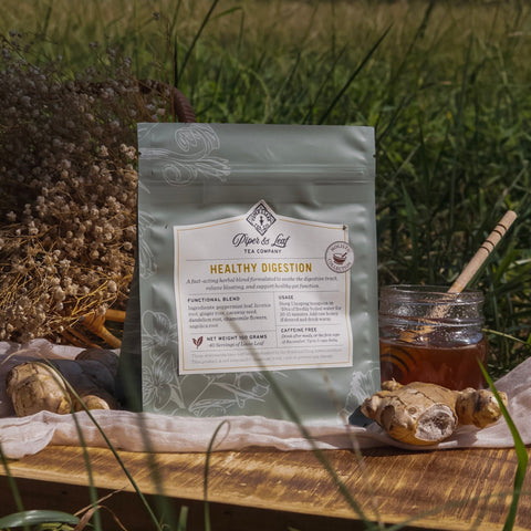 Healthy Digestion | 100 gram bag of Loose Tea - 40 Servings | Tea Bags from Piper and Leaf Tea Co.