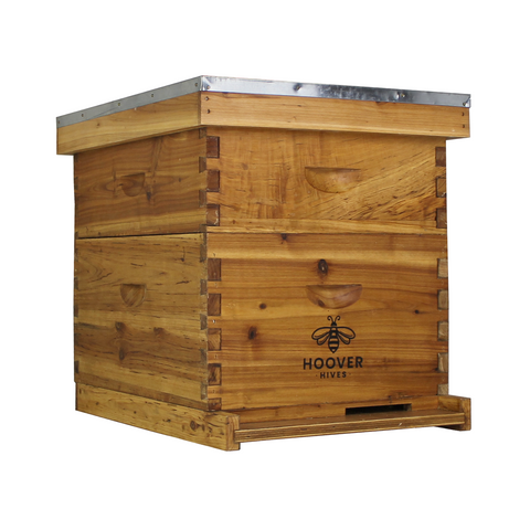 Wax-Coated 10 Frame Beehive - (1)Deep & (1)Medium | | Full Hive from Galena Farms