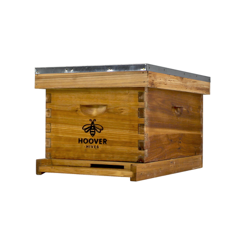 Wax-Coated 8 Frame Beehive - (1)Deep & (0)Mediums | | Full Hive from Galena Farms