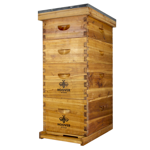 Wax-Coated 8 Frame Beehive - (2)Deeps & (2)Mediums | | Full Hive from Galena Farms