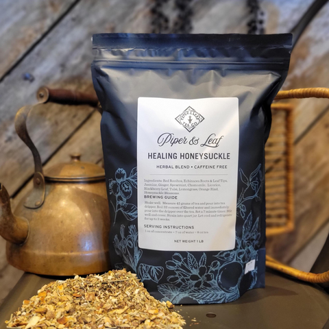 Healing Honeysuckle Pound Bag - 190 servings | | Loose Tea from Piper and Leaf Tea Co.