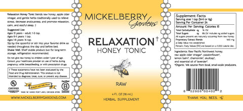 Relaxation Honey Tonic - Honey Tonic - Only $11.99! Order now at Weeks Honey Farm Fast shipping and excellent customer service.