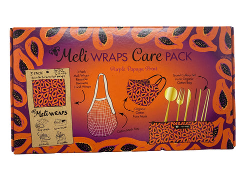 Meli Wraps Care Collection Purple Papaya Care Pack - Care Box - Only $69! Order now at Weeks Honey Farm Fast shipping and excellent customer service.