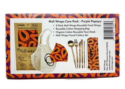 Meli Wraps Care Collection Purple Papaya Care Pack - Care Box - Only $69! Order now at Weeks Honey Farm Fast shipping and excellent customer service.