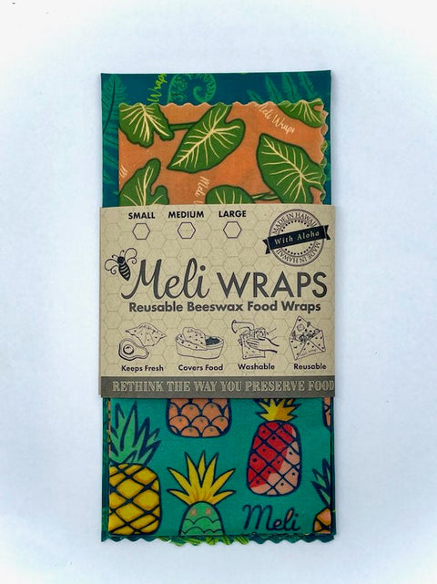 Beeswax Wrap Variety Pack - Hawaiiana Print - variety beeswax wrap - Only $22.99! Order now at Weeks Honey Farm Fast shipping and excellent customer service.