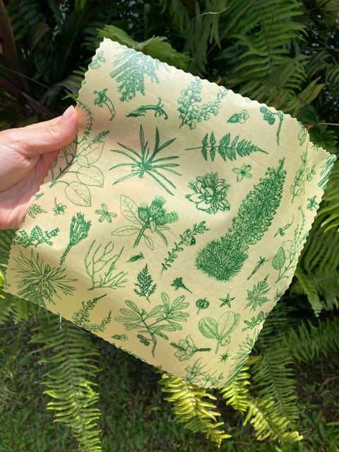 Laulima Native Plant Medium Wrap - beeswax Wraps - Only $14! Order now at Weeks Honey Farm Fast shipping and excellent customer service.