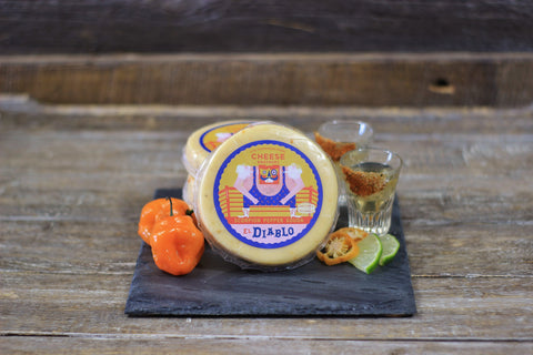 El Diablo - Scorpion Pepper Gouda from Wisconsin - House Cheese - Only $8.95! Order now at Weeks Honey Farm Fast shipping and excellent customer service.