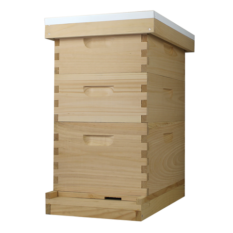 Amish-Made 8 Frame Beehive - (1)Deep & (2)Mediums | | Full Hive from Galena Farms