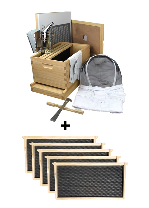 Amish-Made 8 Frame Beehive - Starter Kit | | Full Hive from Galena Farms