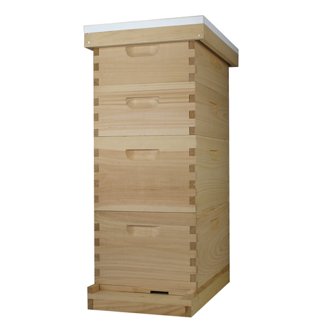 Amish-Made 8 Frame Beehive - (2)Deeps & (2)Mediums | | Full Hive from Galena Farms