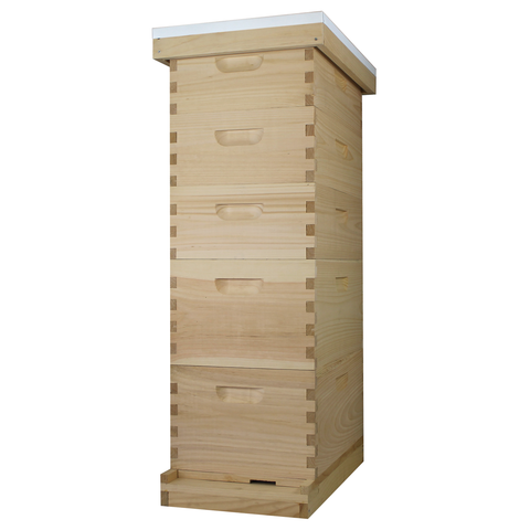 Amish-Made 8 Frame Beehive - (2)Deeps & (3)Mediums | | Full Hive from Galena Farms