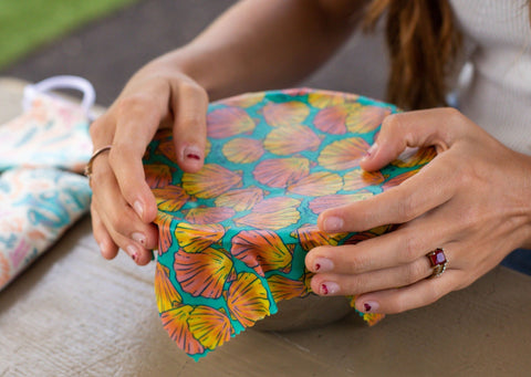 Beeswax Wrap Variety Pack - Ocean Print - variety Beeswax Wrap - Only $24.99! Order now at Weeks Honey Farm Fast shipping and excellent customer service.