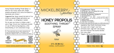 Honey Propolis Throat Spray - Honey Tonic - Only $13.99! Order now at Weeks Honey Farm Fast shipping and excellent customer service.